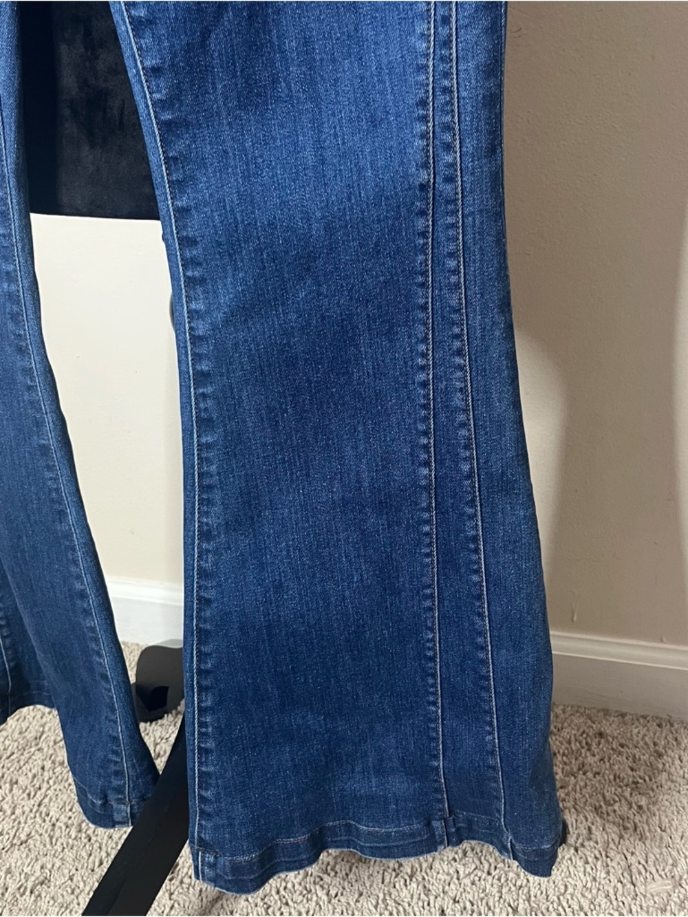 Veronica Beard Women’s Sheridan High Rise Exaggerated‎ Flare Blue Denim Jeans 30 - Picture 6 of 12